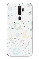Le Balvo Oppo A5 2020 Uyumlu Uzay Yolculuğu Baskılı Silikon Kılıf