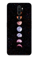 Le Balvo Oppo A5 2020 Uyumlu Tüm Gezegenler Baskılı Silikon Kılıf