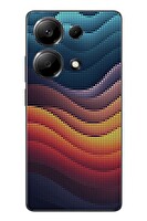 Le Balvo Redmi Note 13 Pro 4G Uyumlu Noktalı Renkler Baskılı Silikon Kılıf