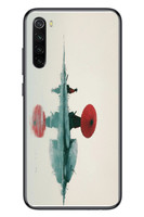 Le Balvo Redmi Note 8 Uyumlu Japon Şemsiyesi Baskılı Silikon Kılıf