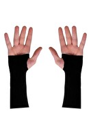 Avessa Parmak Geçmeli Voleybol Kolluğu Siyah 2'li S Beden