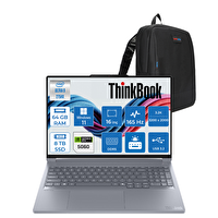 Lenovo Thinkbook 16P G6 IAX Ultra 9 275HX 16" 64 GB RAM 8 TB SSD RTX5060 8GB W11Pro Notebook 21R0001JTXP42 - Zetta Çanta