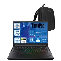 Lenovo Thinkpad P16 Gen3 Ultra 9 285HX 16" 192 GB 512 GB SSD 16GB RTXPRO4000 FreeDOS Notebook 21RRS0LC00F45-Zetta Çanta