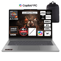 Lenovo IdeaPad 5 14AGP11 Ryzen AI 5-430 32 GB RAM 4 TB SSD Radeon 840M 14" W10 Home Notebook-S.Çantası 83UH004DTRHMF92