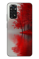 Le Balvo Redmi Note 11 - 11s Uyumlu Sonbahar Gölü Baskılı Silikon Kılıf