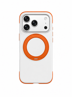 Remax RMC-5 Ripple Series 360 Derece Döner Standlı iPhone 17 Pro Max Uyumlu Likit Silikon Kılıf - Beyaz