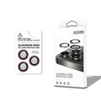 Başkenttekno iPhone 18 Pro CL-12 Premium Safir Parmak İzi Bırakmayan Anti-Reflective Kamera Lens Koruyucu Bordo 