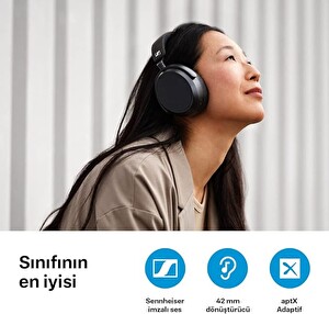 Sennheiser Momentum 4 Kablosuz Bluetooth Siyah Kulak Üstü Kulaklık
