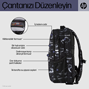 HP Campus Xl Mermer Desenli Sırt Çantası