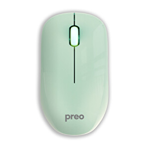 Preo M19 Ergonomik Pastel Kablosuz Sessiz Mouse Yeşil