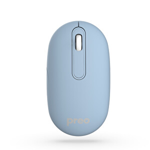 Preo M21 Şarj Edilebilir Pastel Kablosuz Sessiz Mavi Mouse