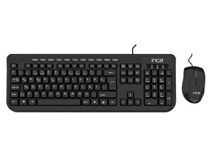 Inca IMK-374U Multimedya USB Q Klavye+Mouse Set