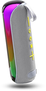Preo MM45 RGB Kablosuz Taşınabilir Gri Hoparlör