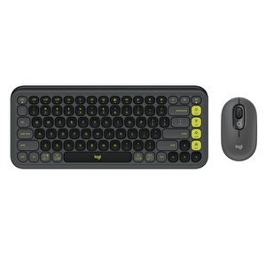 Logitech Pop Icon Bluetooth Türkçe Tuş Dizimi Grafit Klavye & Mouse Seti