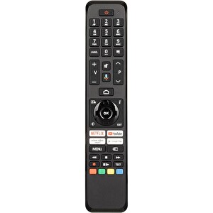 OEM Vestel CT-8563 Uyumlu Netflix Prime Video Google Play Tuşlu Ses Komutlu LED TV Kumanda