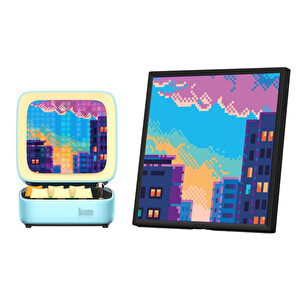 Divoom Ditoo Pro Mavi Bluetooth Hoparlör Ve Pixoo-64 LED Ekran Seti