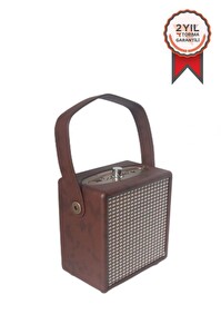 Torima X2 Taşınabilir Wooden Case Kahverengi Bluetooth Hoparlör