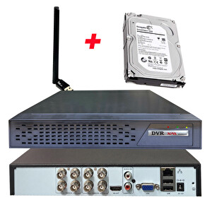 Bises 8 Kanal Wi-Fi Ve 500 GB HDD'li 5 MP H265+ 1080p Hibrit Araç Ve Yüz Tanımalı XMEYE Kayıt Cihazı BS AD9008XMEYE