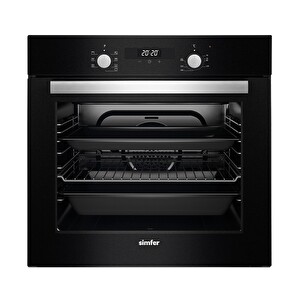 Simfer 7327 Siyah Cam Ankastre Fırın