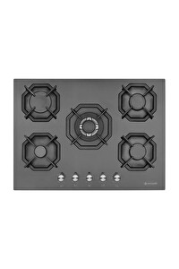 Eminçelik EC-AH 2250 BW WG70 SNG 70 CM Woklu Siyah Ankastre Ocak