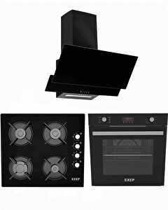 Exep Plus Li̇ne Si̇yah Ankastre Set (EF-260 + EO-320 + ED-401)