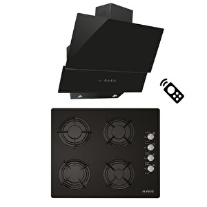 Alveus Pure Si̇yah Ankastre Set (ALV GLS 640 + ALV MOD 3000)