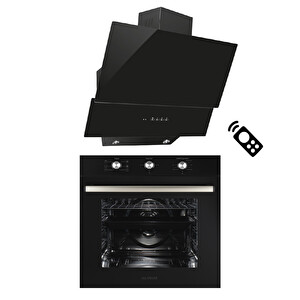 Alveus İnci̇ Si̇yah Ankastre Set (ALV MFA 614 + ALV MOD 3000)