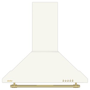 Simfer Piramit Retro 60 CM Bej Ankastre Davlumbaz ( 8716 )