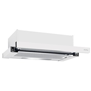 Simfer Beyaz 60 CM Sürgülü Ankastre Aspiratör - 8510
