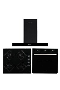 Alveus Black Edition 605 3'lü Ankastre Set(LARA-KLS670-MFA605)