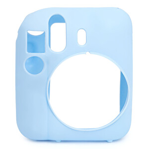 Resim Fujifilm Instax Mini 12 Makine Uyumlu Mavi Koruyucu Silikon Kılıf 