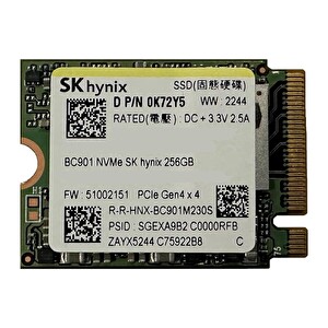 NVMe SSD 2230 1TB SK hynix BC901（1024GB） SK Hynix BC901 1TB 22x30 M.2 NVMe SSD Fiyatları, Özellikleri ve