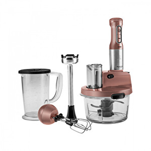 Karaca Mastermaid Prosteel Uzun Blender Ayaklı Cam Rose Gold Mutfak Robotu