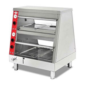 Empero EMP.PLC-D-GN31 Elektrikli Isıtmalı Teşhir Ünitesi 2 Katlı 115x69x93 CM