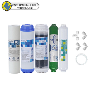 Purefer Açık Kasa Çift Karbonlu Sertifikalı 5'li Mebransız Alkalili