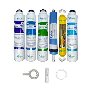 Pemax Water Solutions Kapalı Kasa Su Arıtma Cihazlarına Tak Çevir 6'lı Pallas Mebran Mineral+Tatlandırıcı