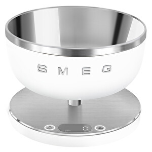 Smeg Mat Beyaz Dijital Mutfak Tartısı KSC01WHMWW