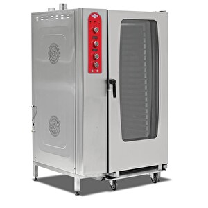 Empero EMP.GKF.40 Plus Konveksiyonel Fırın - Gazlı - 40 GN-1/1 (20 GN-2/1) - kit arabalı - LPG'li