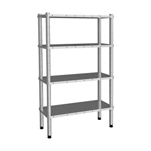 Empero EMP.D.2.53183-18-4 4 Katlı Düz Raflar 53x183x180 CM Inox 201