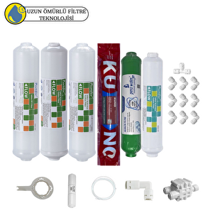 Pemax Water Solutions Purefer Kapalı Kasa Su Arıtma Cihazlarına Sertifikalı 6'lı Orijinal Lg Kuno Mebran Alkalili