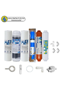 Pemax Water Solutions Purefer Açık Kasa Çif Sedimentli Sertifikalı 6'lı Vontron Helixfil Yüksek TDS Mebran Mineralli