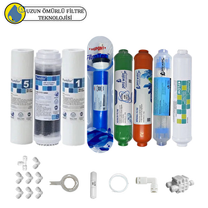 Pemax Water Solutions Purefer Açık Kasa Çif Sedimentli Sertifikalı 8'li Filmtec Dupon Mebran Mineral -Alkalili-Detox