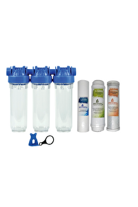 Pera Water 10" Şebeke Girişi 3'lü Arıtma Sistemi