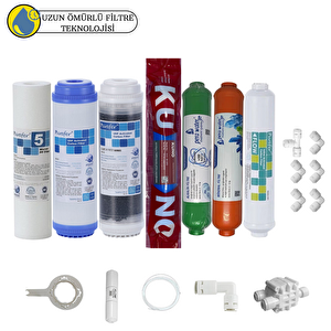 Pemax Water Solutions Purefer Açık Kasa Çift Karbonlu Sertifikalı 7'li Orijinal Lg Kuno Mebran Mineral-Alkali