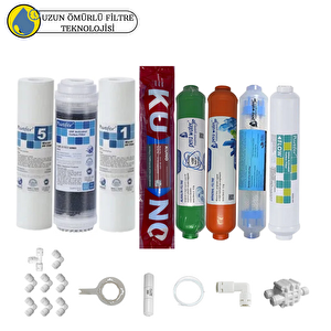 Pemax Water Solutions Purefer Açık Kasa Çif Sedimentli Sertifikalı 8'li Orijinal Lg Kuno Mebran Mineral-Alkalili-Detox