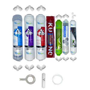 Pemax Water Solutions Kapalı Kasa Su Arıtma STD 7'li Orijinal LGKuno Mebran Alkali-ŞeffafMineral-Gümüş İyonTatlandırıcı