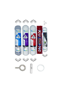 Pemax Water Solutions Kapalı Kasa Su Arıtma Cihazlarına STD 5'li Orijinal Lg Kuno Mebran Gümüş İyonlu Tatlandırıcı Set