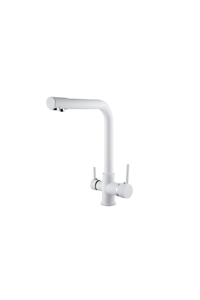 Pemax Water Solutions Arıtma Çıkışlı 3 Yollu L Boru Batarya Beyaz Renk