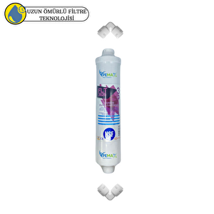 Pemax Water Solutions Kapalı Kasa Su Arıtma Cihazlarına Uygun FLT 3626 Sertifikalı 3.Aaşama gac Karbon Filtre