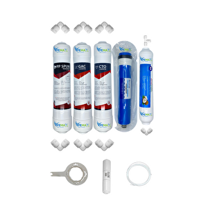 Pemax Water Solutions Kapalı Kasa Su Arıtma Cihazlarına Ecomax 5'li reVerse osmosis Mebran Mineralli Tatlandırıcı